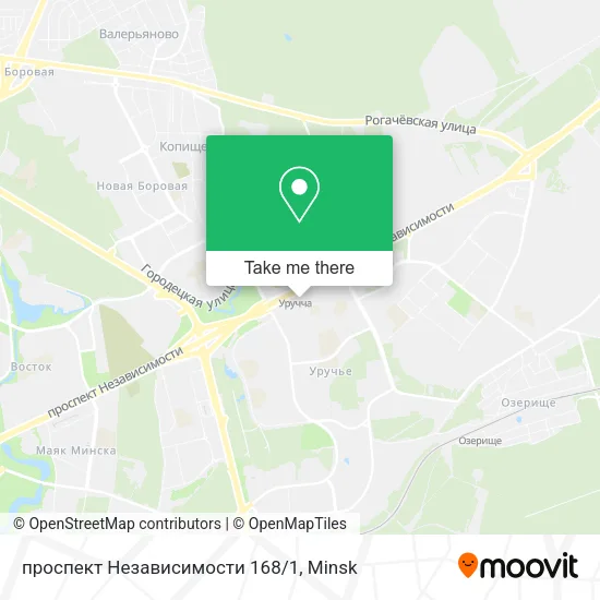 проспект Независимости 168/1 map