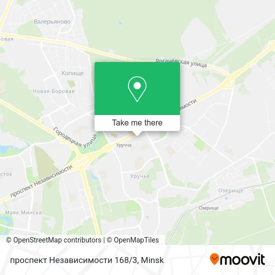 проспект Независимости 168/3 map