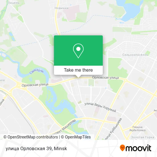 улица Орловская 39 map