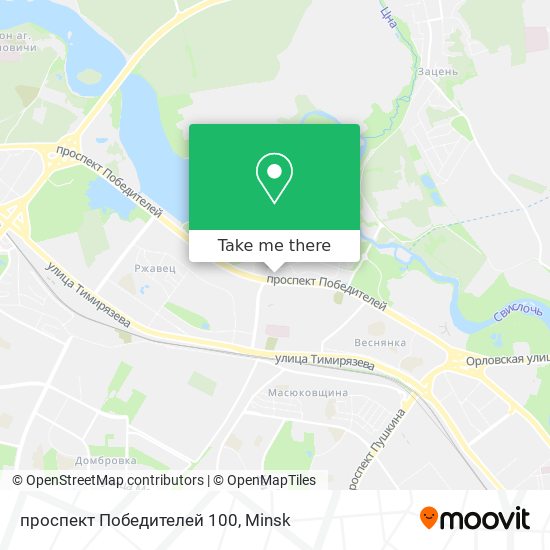 проспект Победителей 100 map