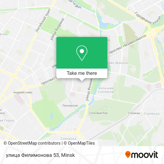 улица Филимонова 53 map