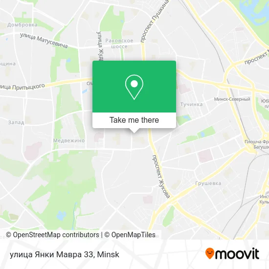 улица Янки Мавра 33 map