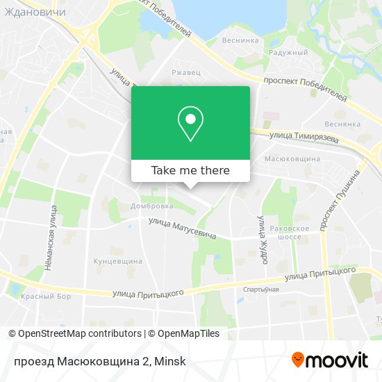 проезд Масюковщина 2 map