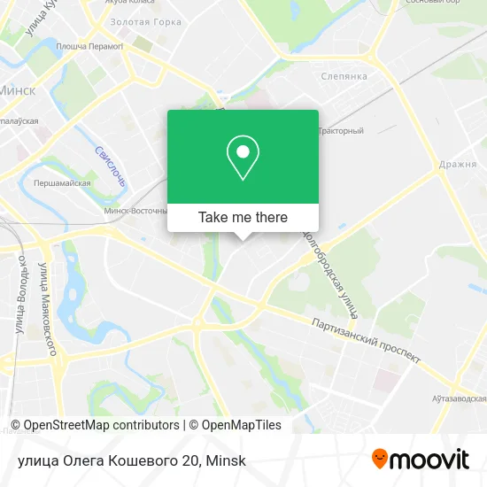 улица Олега Кошевого 20 map