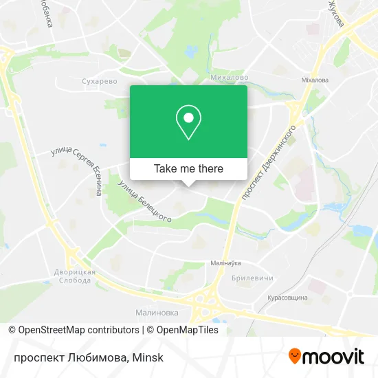 проспект Любимова map