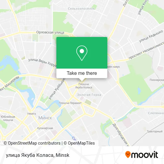 улица Якуба Коласа map