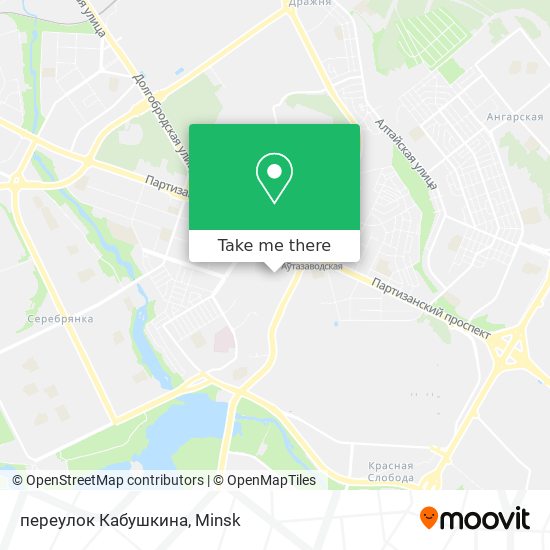 переулок Кабушкина map