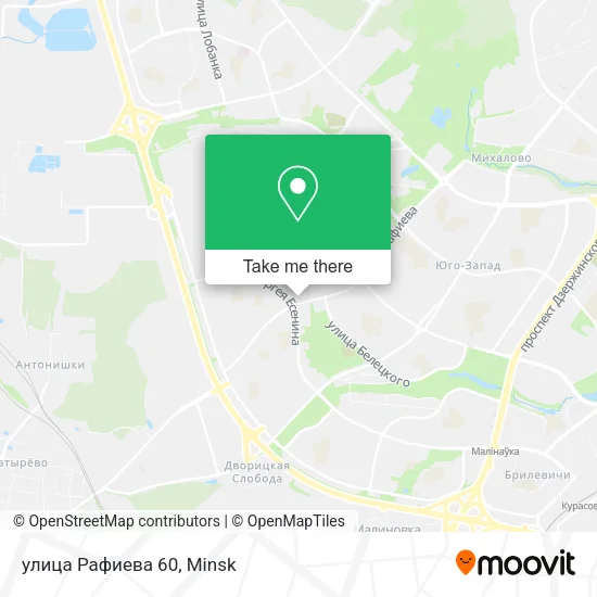 улица Рафиева 60 map
