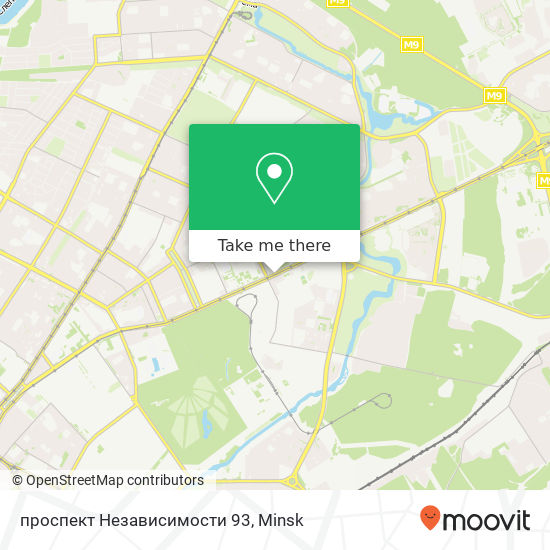 проспект Независимости 93 map