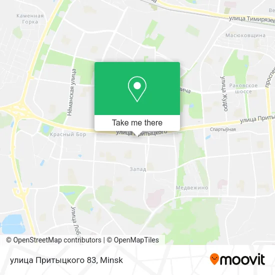улица Притыцкого 83 map