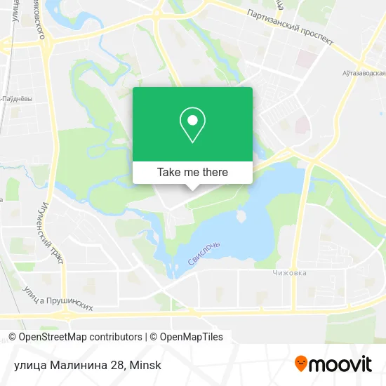 улица Малинина 28 map