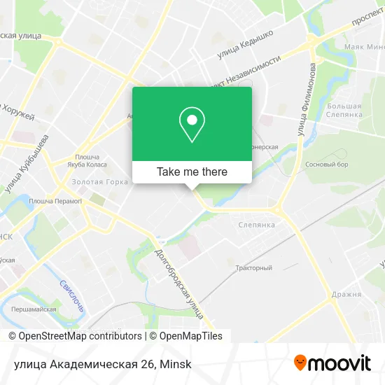 улица Академическая 26 map