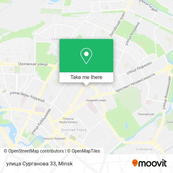 улица Сурганова 33 map