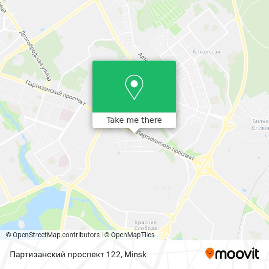 Партизанский проспект 122 map