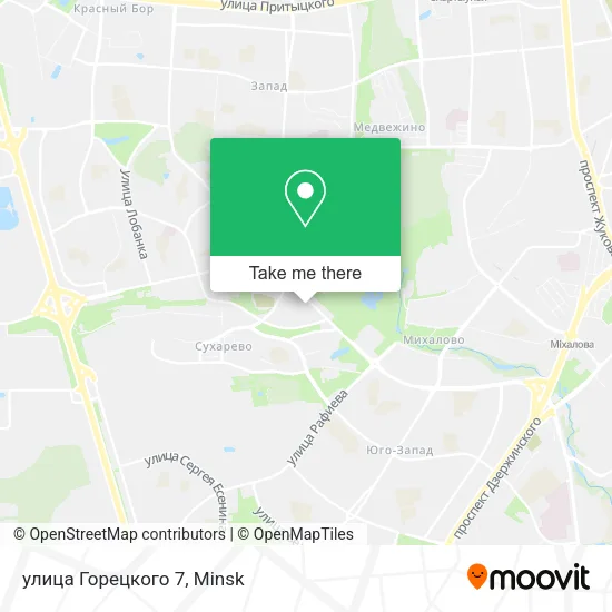 улица Горецкого 7 map