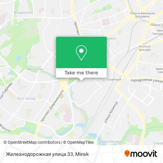 Железнодорожная улица 33 map