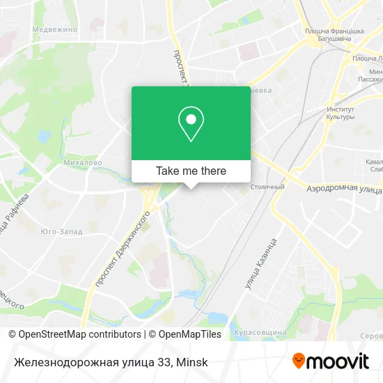 Железнодорожная улица 33 map