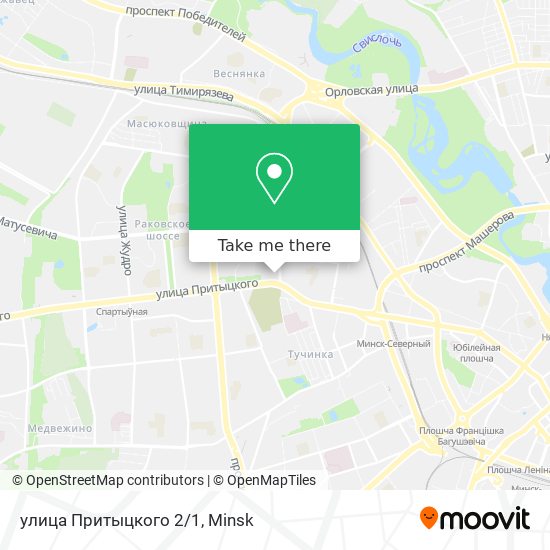 улица Притыцкого 2/1 map