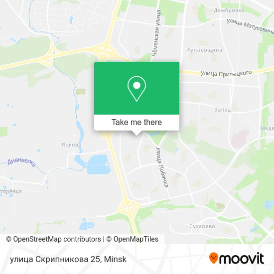улица Скрипникова 25 map