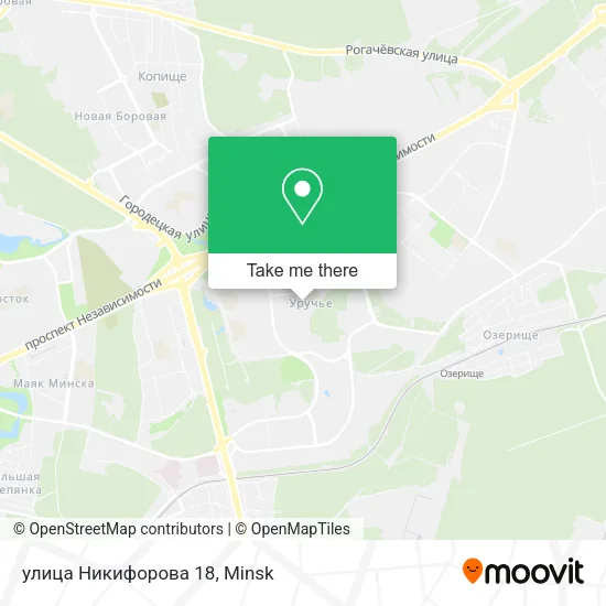 улица Никифорова 18 map