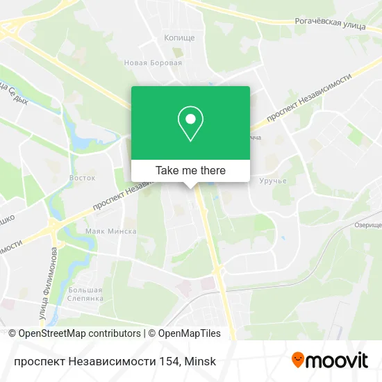 проспект Независимости 154 map