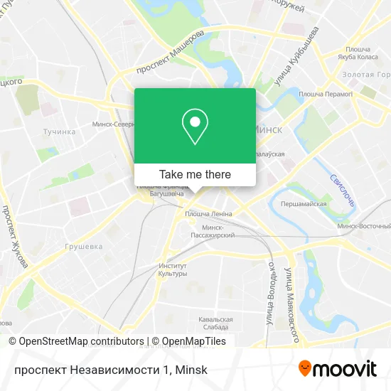 проспект Независимости 1 map