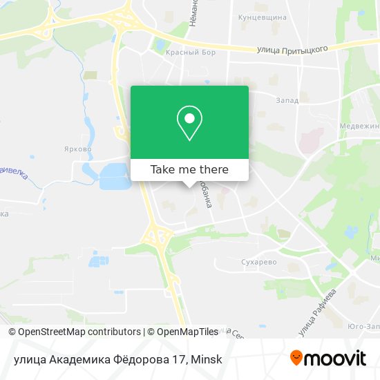 улица Академика Фёдорова 17 map