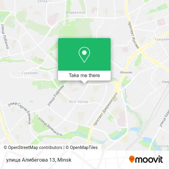 улица Алибегова 13 map