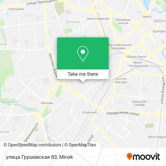 улица Грушевская 83 map