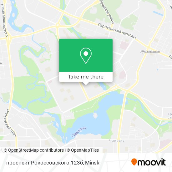 проспект Рокоссовского 123б map