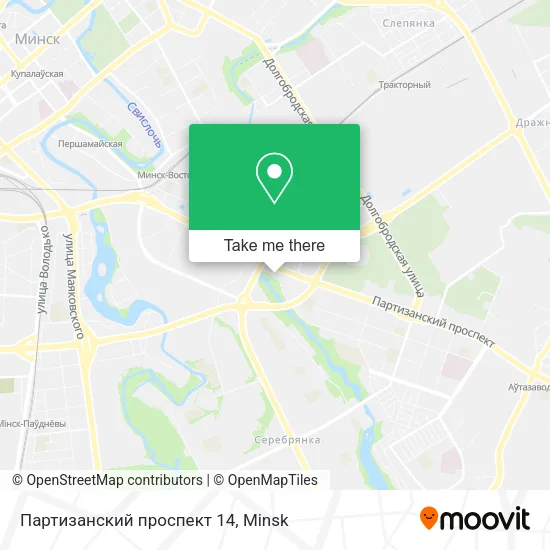 Партизанский проспект 14 map