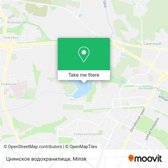 Цнянское водохранилище map