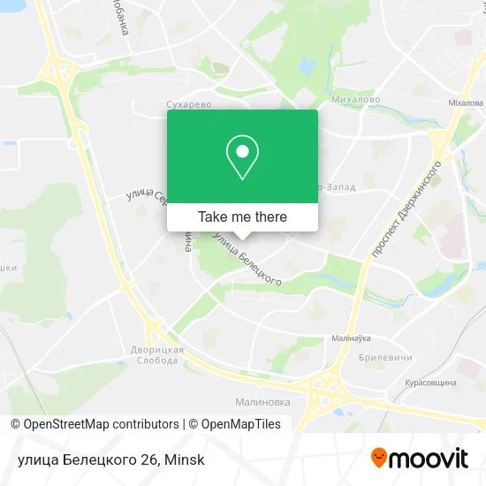 улица Белецкого 26 map