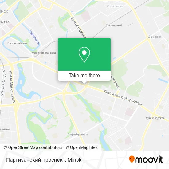 Партизанский проспект map