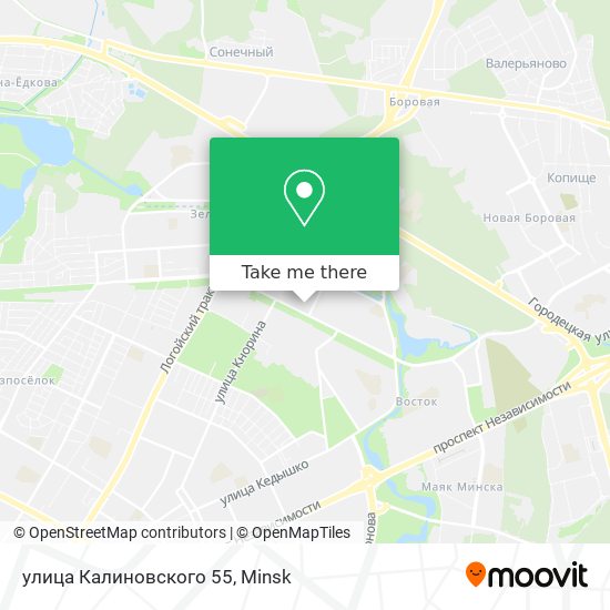 улица Калиновского 55 map
