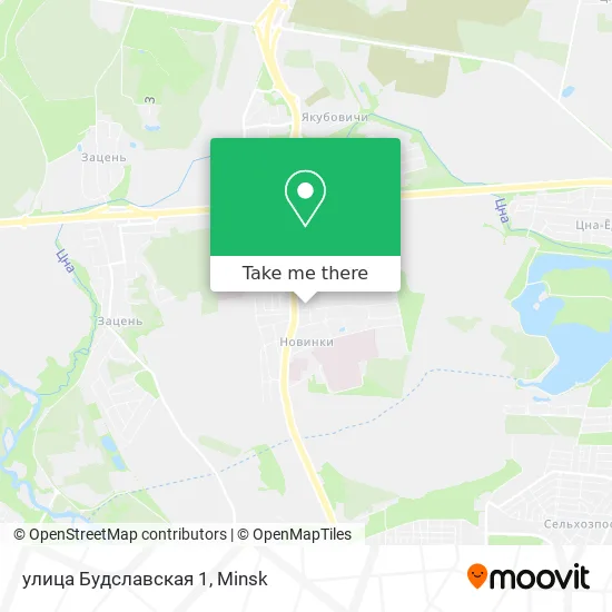 улица Будславская 1 map