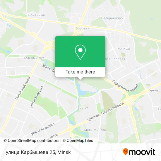 улица Карбышева 25 map