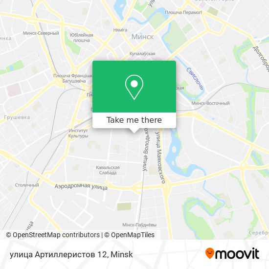 улица Артиллеристов 12 map