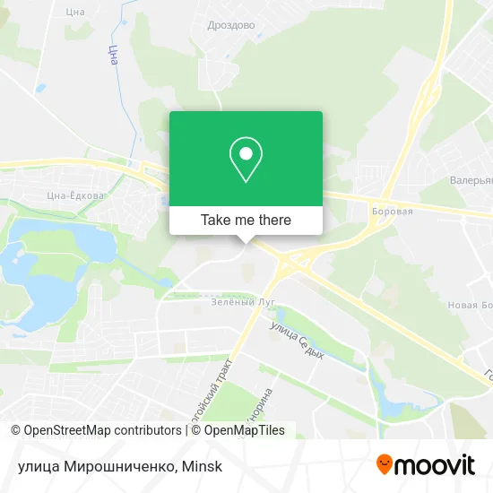 улица Мирошниченко map