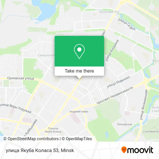 улица Якуба Коласа 53 map