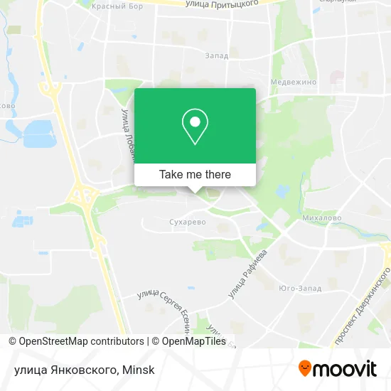 улица Янковского map