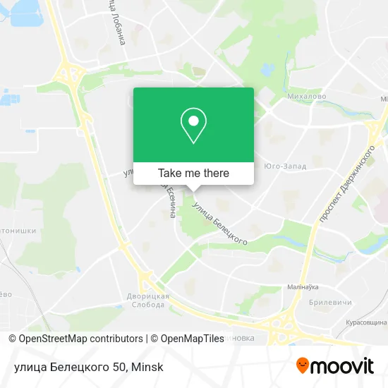 улица Белецкого 50 map
