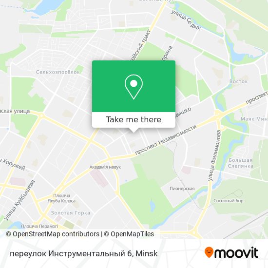 переулок Инструментальный 6 map