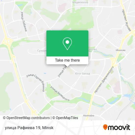 улица Рафиева 19 map
