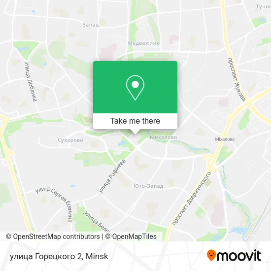 улица Горецкого 2 map