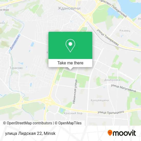 улица Лидская 22 map