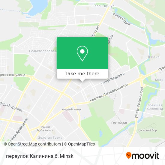 переулок Калинина 6 map