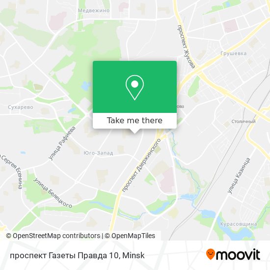 проспект Газеты Правда 10 map