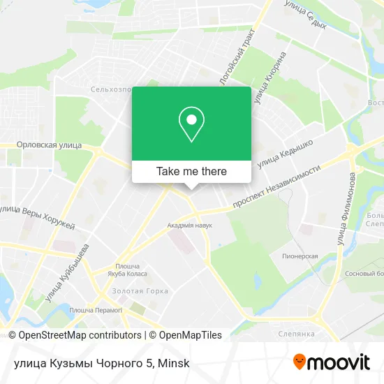 улица Кузьмы Чорного 5 map