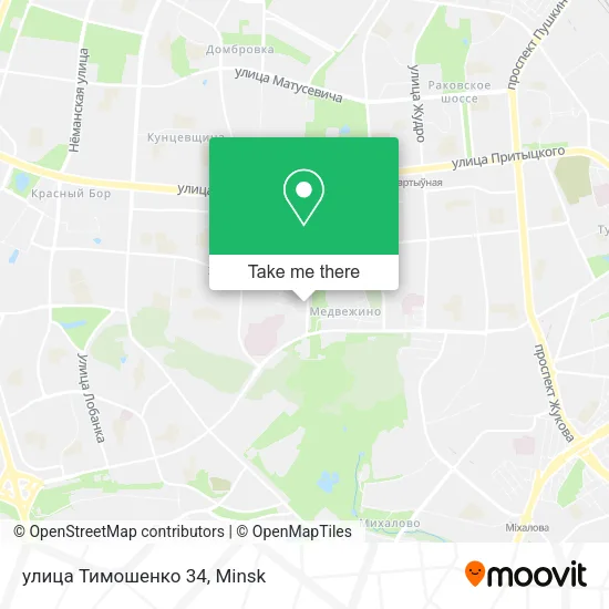 улица Тимошенко 34 map